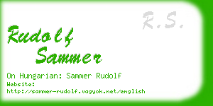 rudolf sammer business card